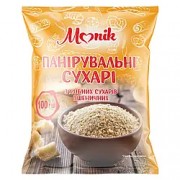 Сухарі панірувальні  ПАКЕТ 100г/25шт.ящ. ТМ "Монік"